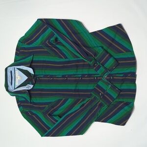 Y2K 90s Tommy‎ Hilfiger Womens Button Down Shirt Green St Patrick's Day  Medium